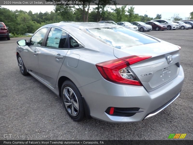 Lunar Silver Metallic / Black 2020 Honda Civic LX Sedan