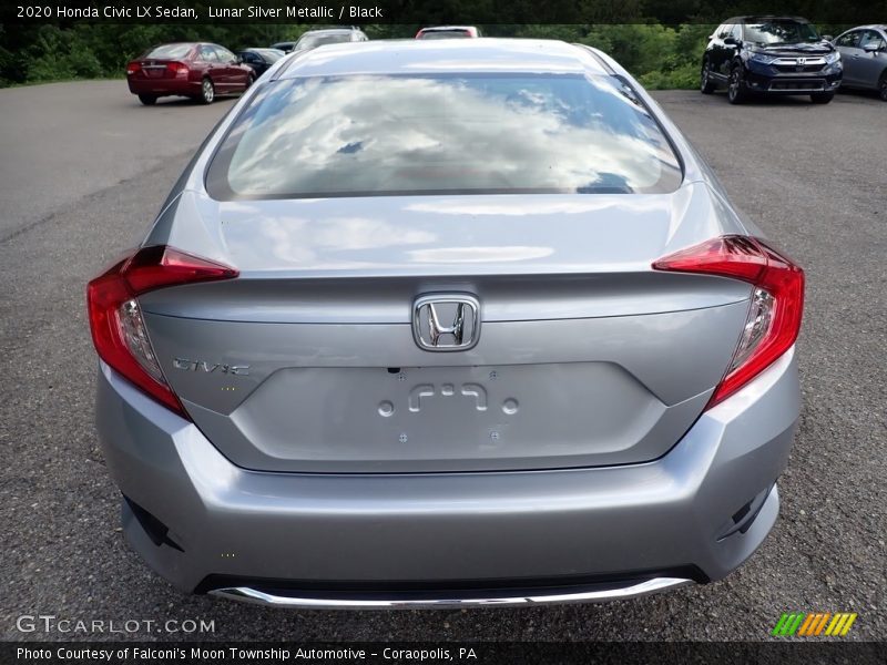 Lunar Silver Metallic / Black 2020 Honda Civic LX Sedan