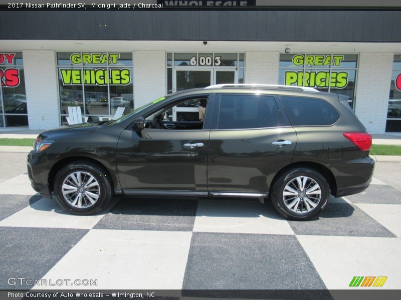Midnight Jade / Charcoal 2017 Nissan Pathfinder SV