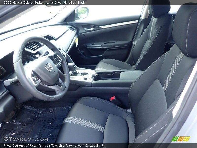 Lunar Silver Metallic / Black 2020 Honda Civic LX Sedan