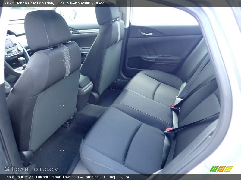 Lunar Silver Metallic / Black 2020 Honda Civic LX Sedan