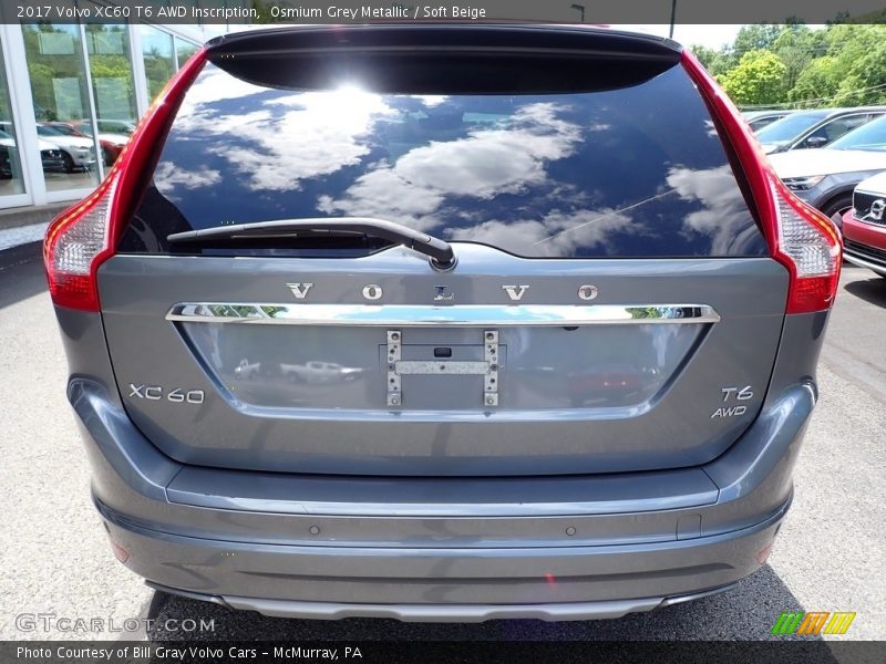 Osmium Grey Metallic / Soft Beige 2017 Volvo XC60 T6 AWD Inscription