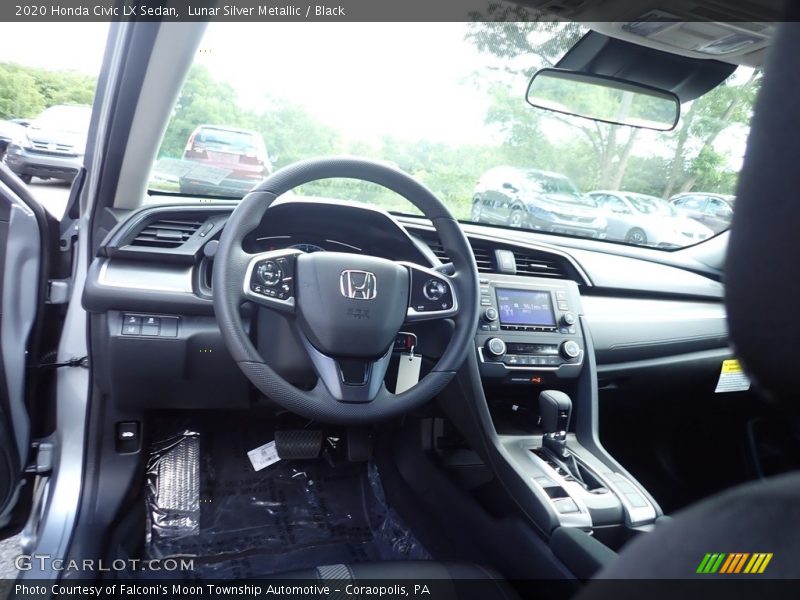 Lunar Silver Metallic / Black 2020 Honda Civic LX Sedan
