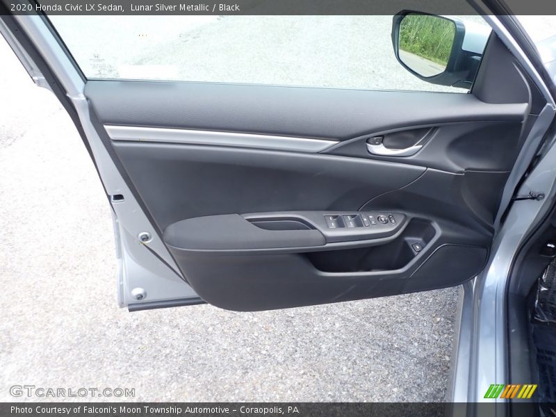 Lunar Silver Metallic / Black 2020 Honda Civic LX Sedan