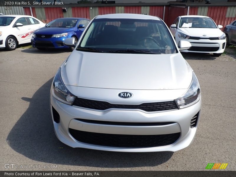 Silky Silver / Black 2020 Kia Rio S