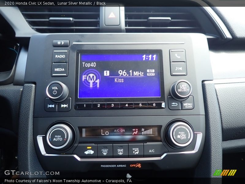 Lunar Silver Metallic / Black 2020 Honda Civic LX Sedan