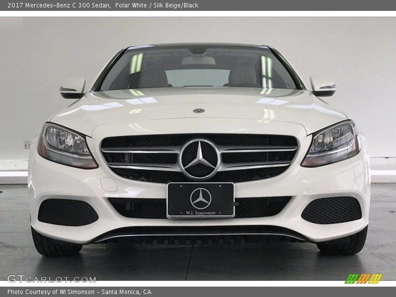 Polar White / Silk Beige/Black 2017 Mercedes-Benz C 300 Sedan
