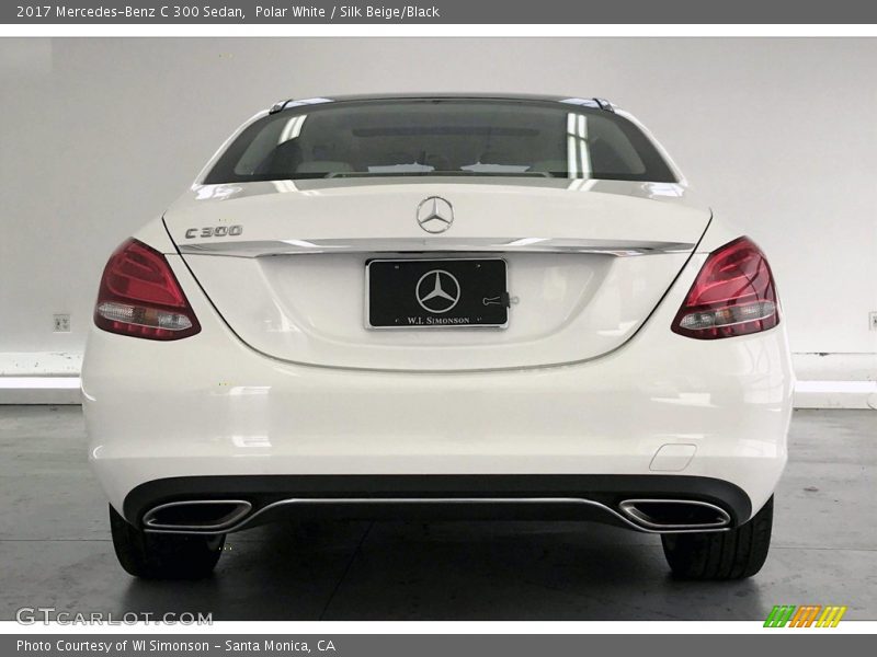 Polar White / Silk Beige/Black 2017 Mercedes-Benz C 300 Sedan