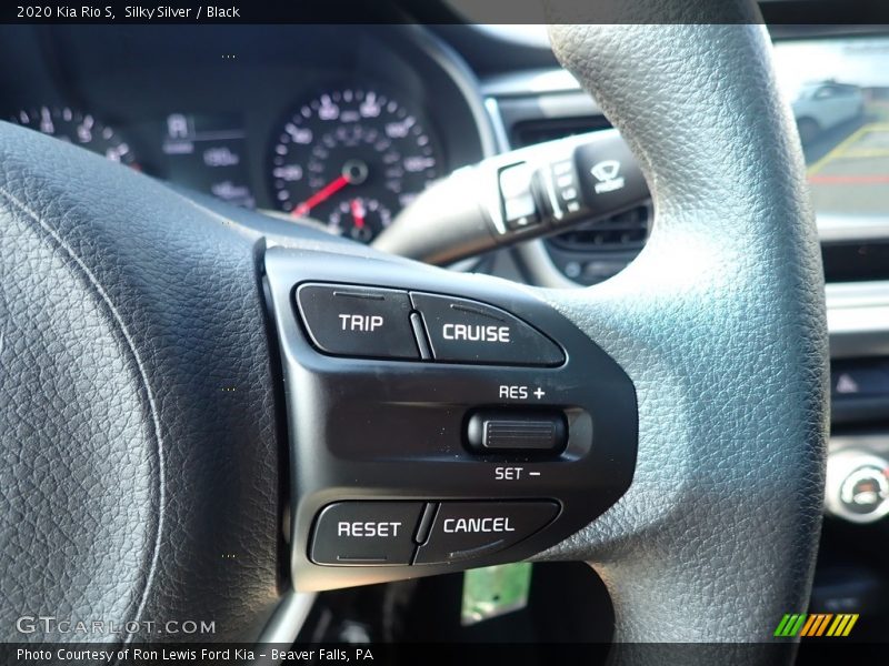 Silky Silver / Black 2020 Kia Rio S