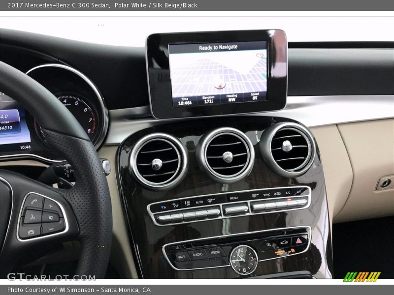 Polar White / Silk Beige/Black 2017 Mercedes-Benz C 300 Sedan