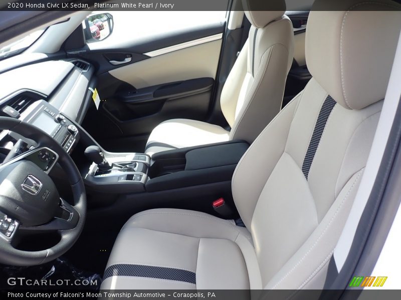  2020 Civic LX Sedan Ivory Interior