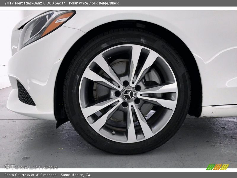 Polar White / Silk Beige/Black 2017 Mercedes-Benz C 300 Sedan