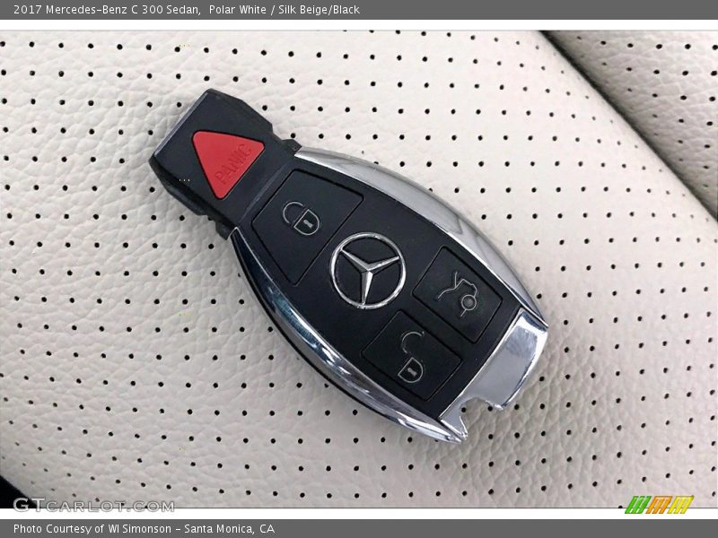 Polar White / Silk Beige/Black 2017 Mercedes-Benz C 300 Sedan