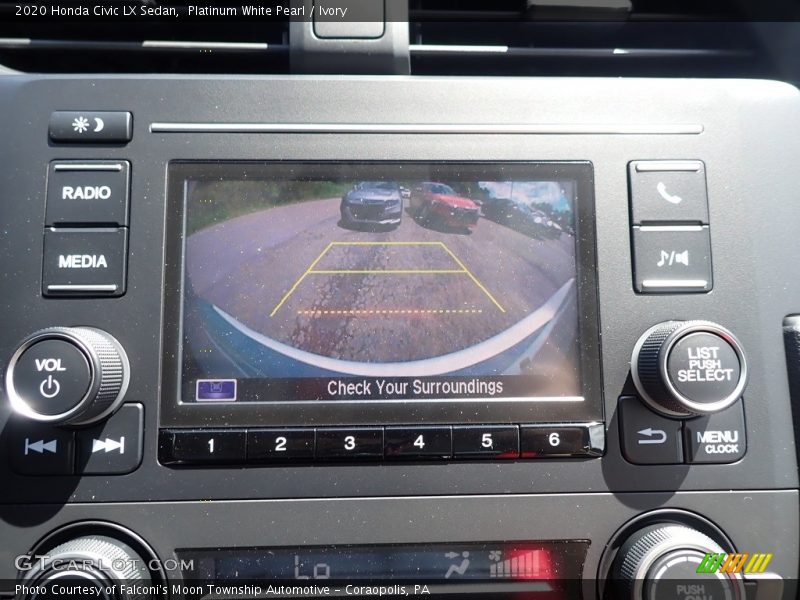 Platinum White Pearl / Ivory 2020 Honda Civic LX Sedan