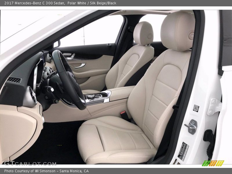 Polar White / Silk Beige/Black 2017 Mercedes-Benz C 300 Sedan