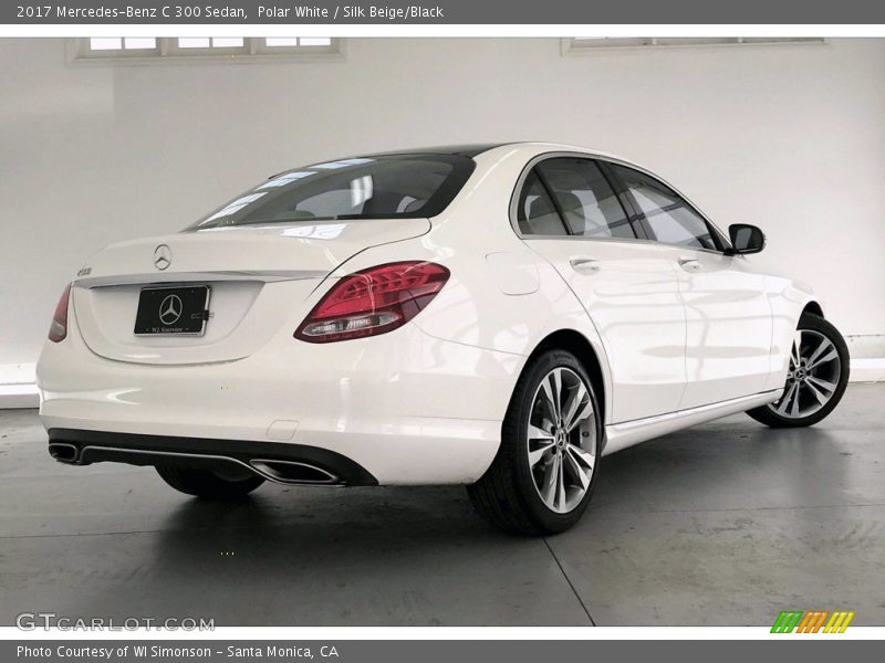 Polar White / Silk Beige/Black 2017 Mercedes-Benz C 300 Sedan
