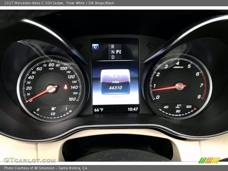 Polar White / Silk Beige/Black 2017 Mercedes-Benz C 300 Sedan