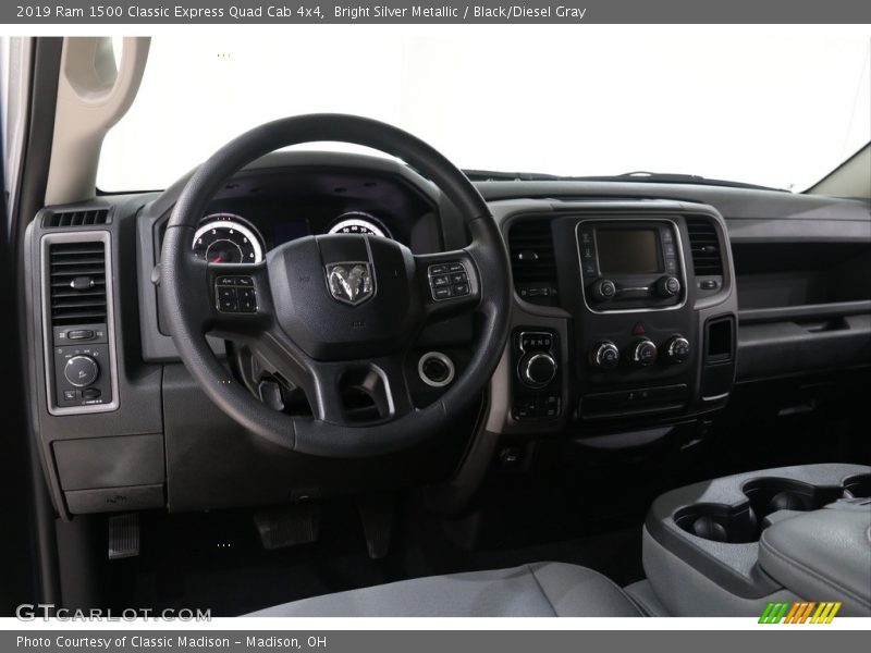 Bright Silver Metallic / Black/Diesel Gray 2019 Ram 1500 Classic Express Quad Cab 4x4