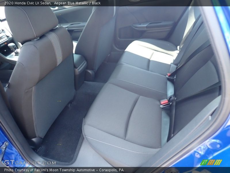 Aegean Blue Metallic / Black 2020 Honda Civic LX Sedan