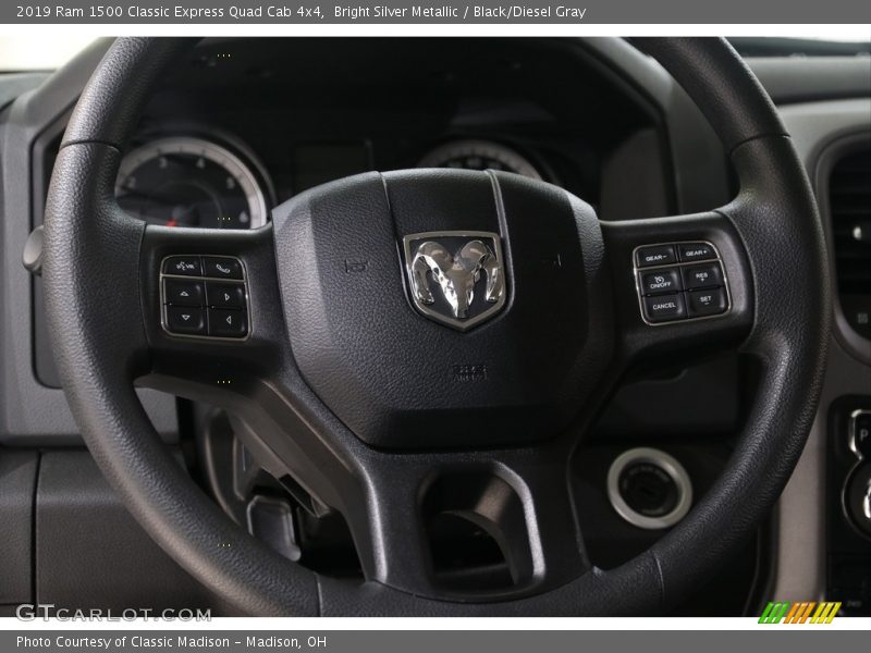 Bright Silver Metallic / Black/Diesel Gray 2019 Ram 1500 Classic Express Quad Cab 4x4