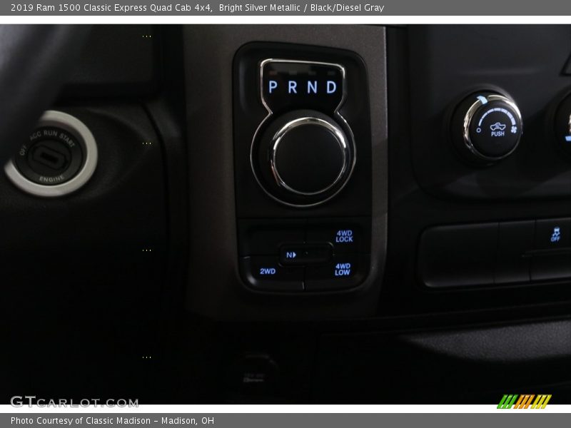 Bright Silver Metallic / Black/Diesel Gray 2019 Ram 1500 Classic Express Quad Cab 4x4