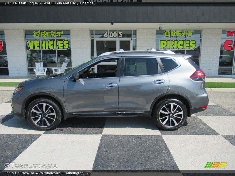 Gun Metallic / Charcoal 2020 Nissan Rogue SL AWD