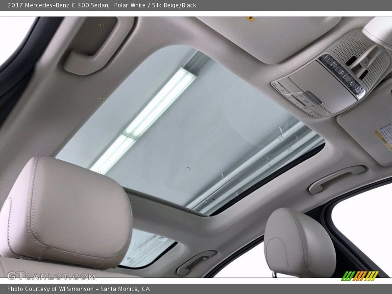 Polar White / Silk Beige/Black 2017 Mercedes-Benz C 300 Sedan
