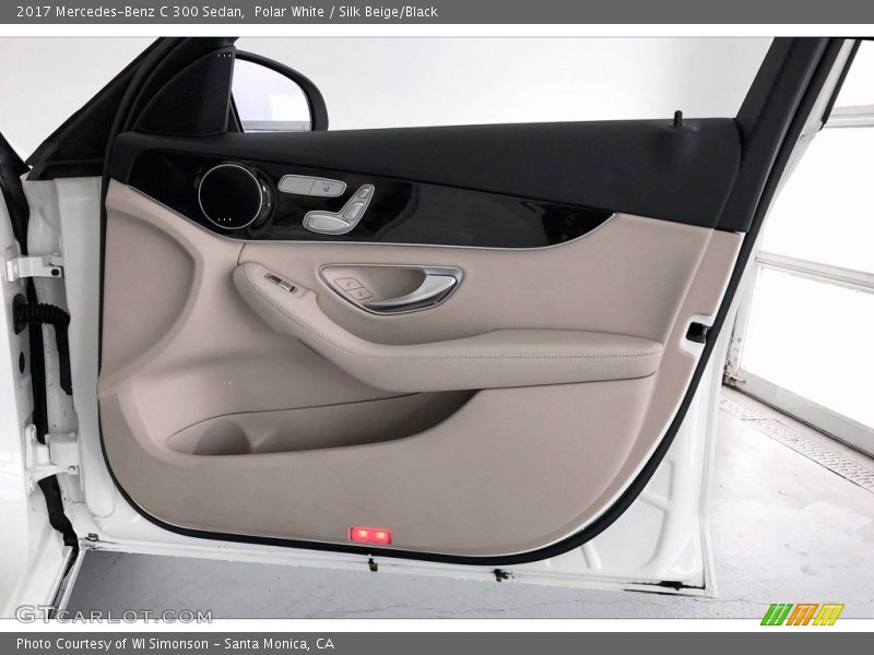 Polar White / Silk Beige/Black 2017 Mercedes-Benz C 300 Sedan