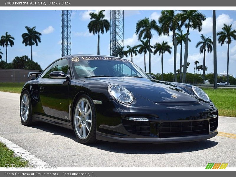 Black / Black 2008 Porsche 911 GT2