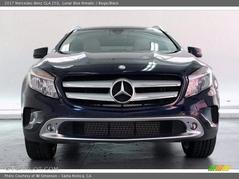 Lunar Blue Metallic / Beige/Black 2017 Mercedes-Benz GLA 250