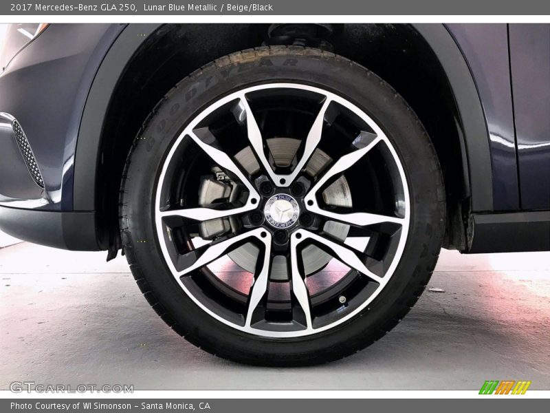 Lunar Blue Metallic / Beige/Black 2017 Mercedes-Benz GLA 250