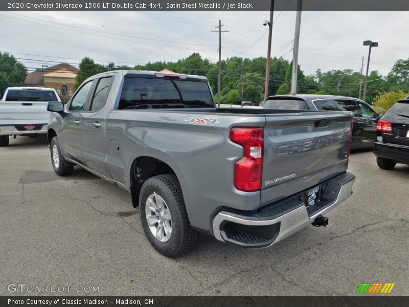 Satin Steel Metallic / Jet Black 2020 Chevrolet Silverado 1500 LT Double Cab 4x4