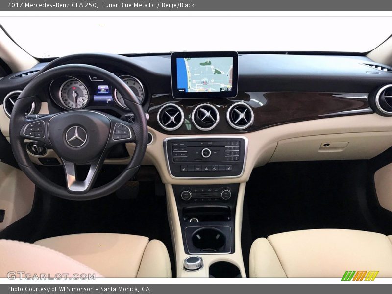 Lunar Blue Metallic / Beige/Black 2017 Mercedes-Benz GLA 250