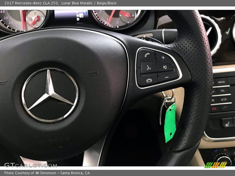 Lunar Blue Metallic / Beige/Black 2017 Mercedes-Benz GLA 250