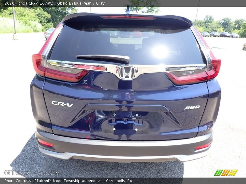 Obsidian Blue Pearl / Gray 2020 Honda CR-V EX AWD