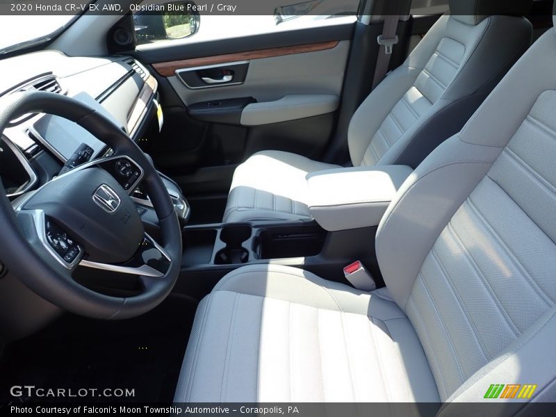 Obsidian Blue Pearl / Gray 2020 Honda CR-V EX AWD