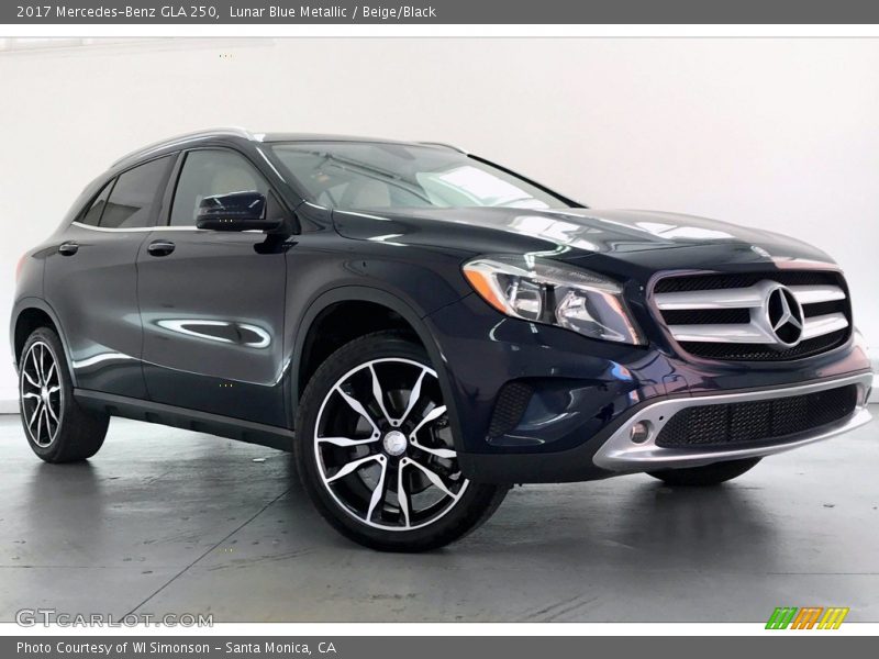 Lunar Blue Metallic / Beige/Black 2017 Mercedes-Benz GLA 250