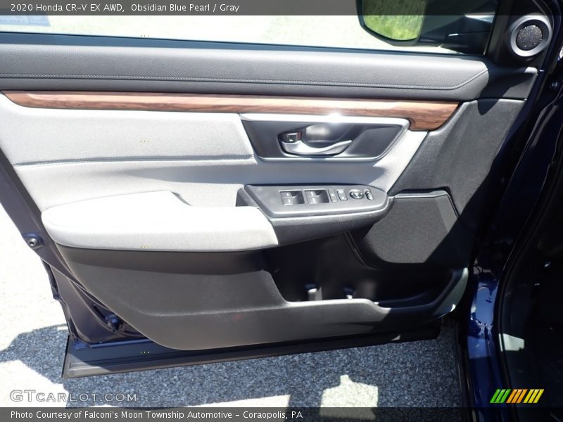 Obsidian Blue Pearl / Gray 2020 Honda CR-V EX AWD