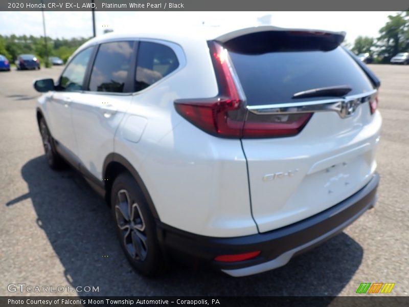 Platinum White Pearl / Black 2020 Honda CR-V EX-L AWD