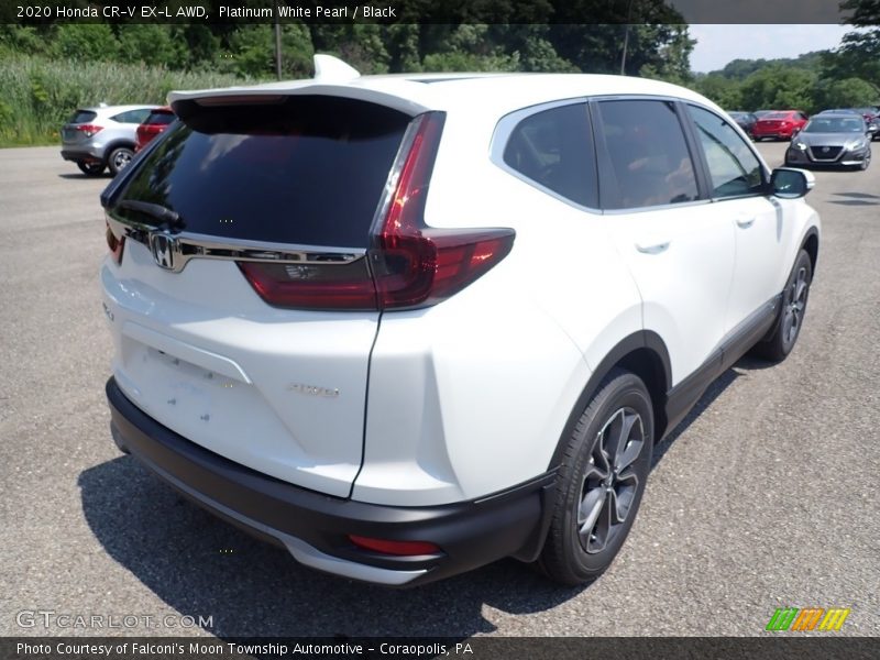 Platinum White Pearl / Black 2020 Honda CR-V EX-L AWD