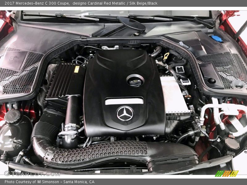 designo Cardinal Red Metallic / Silk Beige/Black 2017 Mercedes-Benz C 300 Coupe
