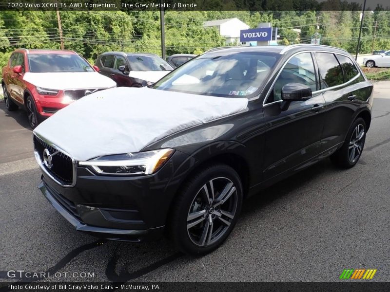 Pine Grey Metallic / Blonde 2020 Volvo XC60 T5 AWD Momentum