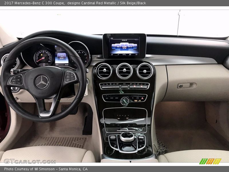 designo Cardinal Red Metallic / Silk Beige/Black 2017 Mercedes-Benz C 300 Coupe