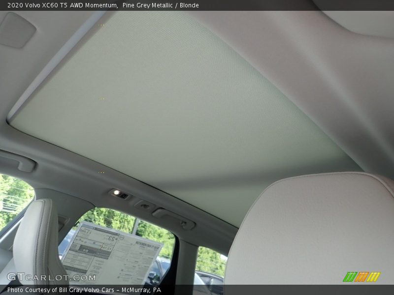 Pine Grey Metallic / Blonde 2020 Volvo XC60 T5 AWD Momentum