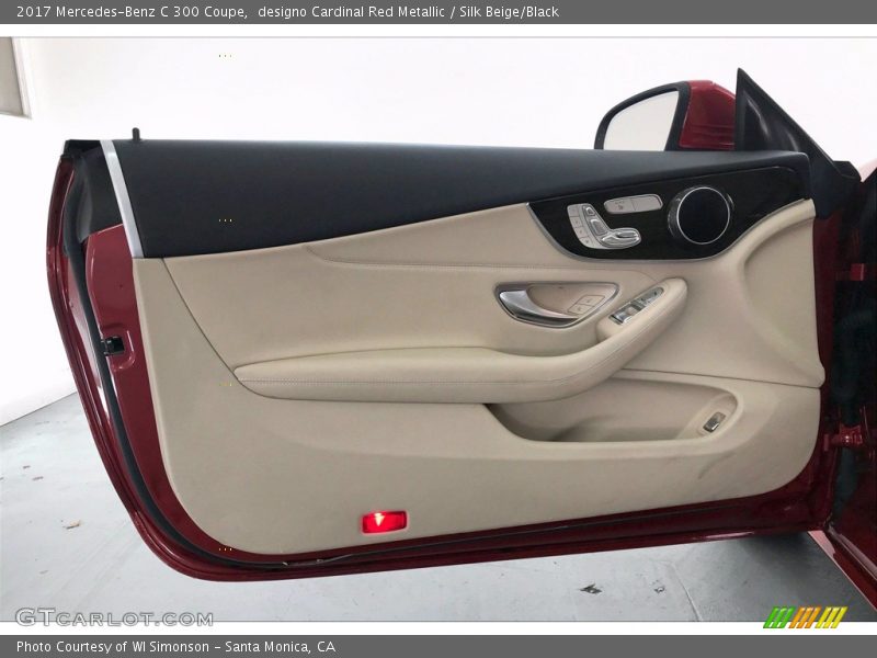 designo Cardinal Red Metallic / Silk Beige/Black 2017 Mercedes-Benz C 300 Coupe