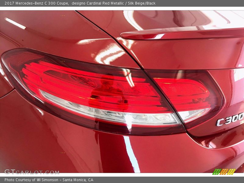 designo Cardinal Red Metallic / Silk Beige/Black 2017 Mercedes-Benz C 300 Coupe