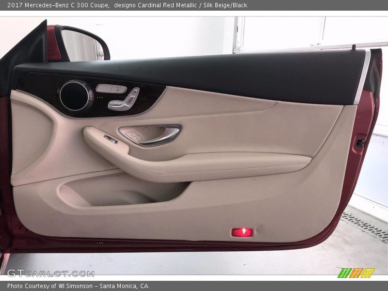 designo Cardinal Red Metallic / Silk Beige/Black 2017 Mercedes-Benz C 300 Coupe