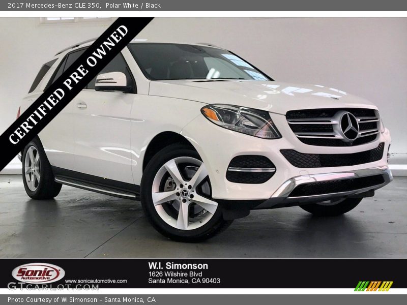 Polar White / Black 2017 Mercedes-Benz GLE 350