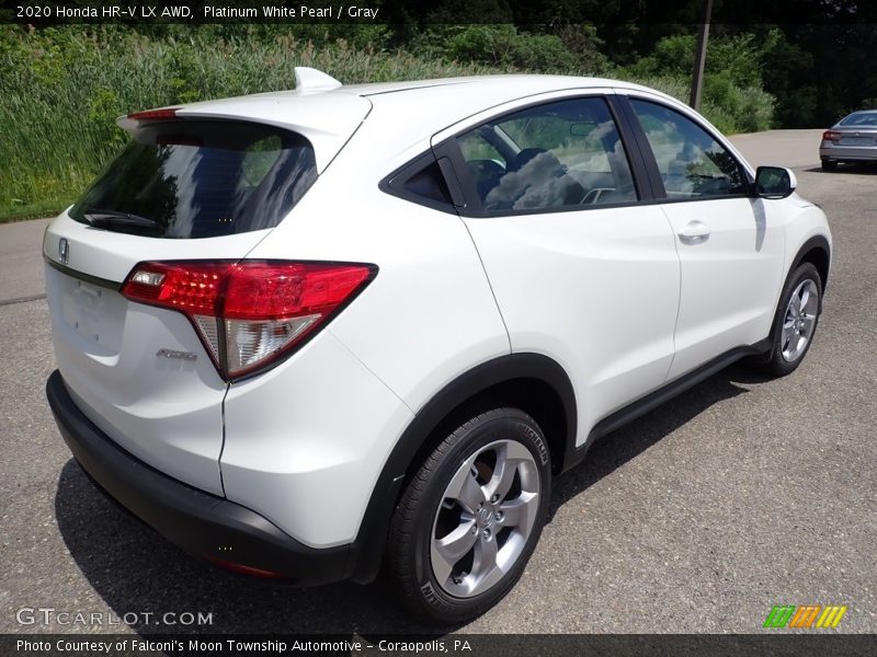 Platinum White Pearl / Gray 2020 Honda HR-V LX AWD