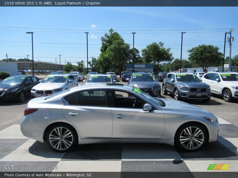 Liquid Platinum / Graphite 2018 Infiniti Q50 3.0t AWD